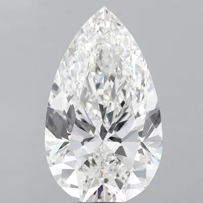 10.09ct F VVS2 Rare Carat Ideal Cut Pear Lab Grown Diamond