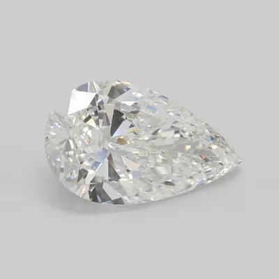 14.76ct F VVS2 Very Good Cut Pear Lab Grown Diamond