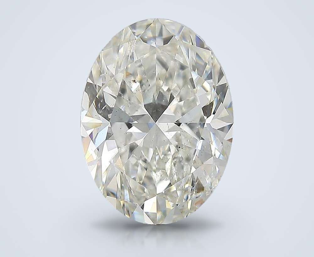 4.52ct I SI2 Rare Carat Ideal Cut Oval Diamond