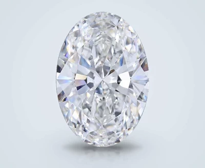 10.09ct F VVS2 Rare Carat Ideal Cut Oval Lab Grown Diamond
