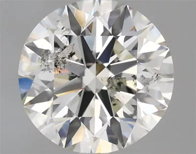 2.51ct I SI2 Rare Carat Ideal Cut Round Diamond