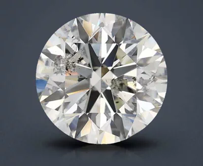 2.51ct I SI2 Rare Carat Ideal Cut Round Diamond