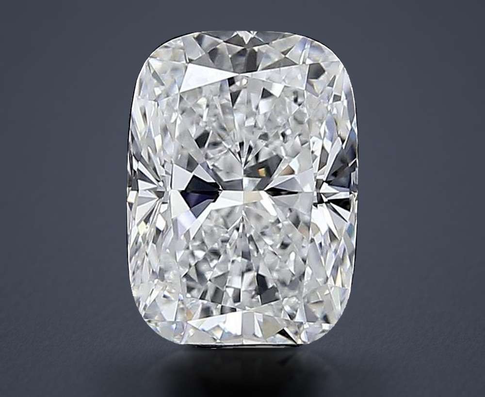 3.57ct E VVS2 Rare Carat Ideal Cut Cushion Lab Grown Diamond