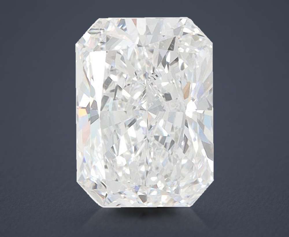 1.47ct D VVS2 Rare Carat Ideal Cut Radiant Lab Grown Diamond