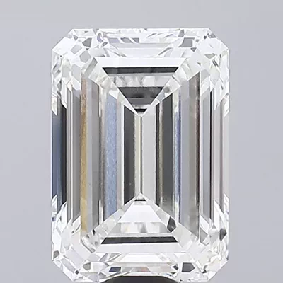 15.50ct F VVS2 Rare Carat Ideal Cut Emerald Lab Grown Diamond