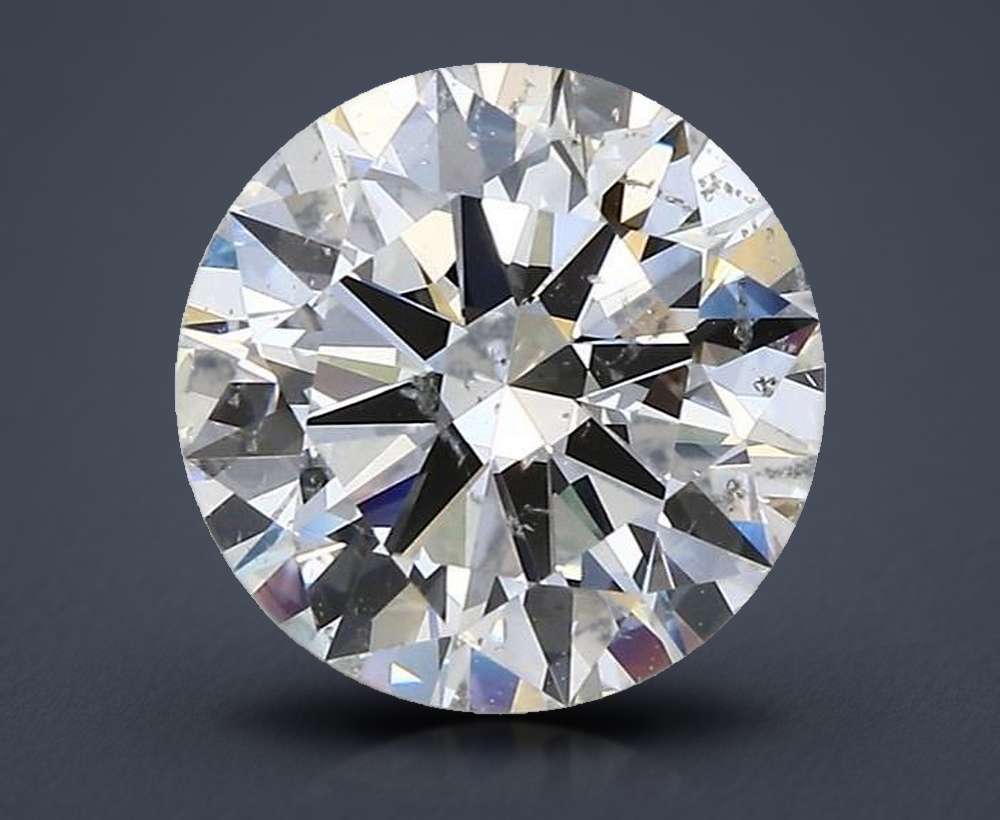 2.90ct I SI2 Rare Carat Ideal Cut Round Diamond