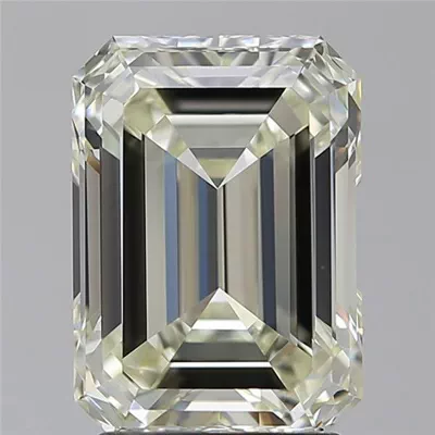 3.01ct K VVS2 Rare Carat Ideal Cut Emerald Diamond