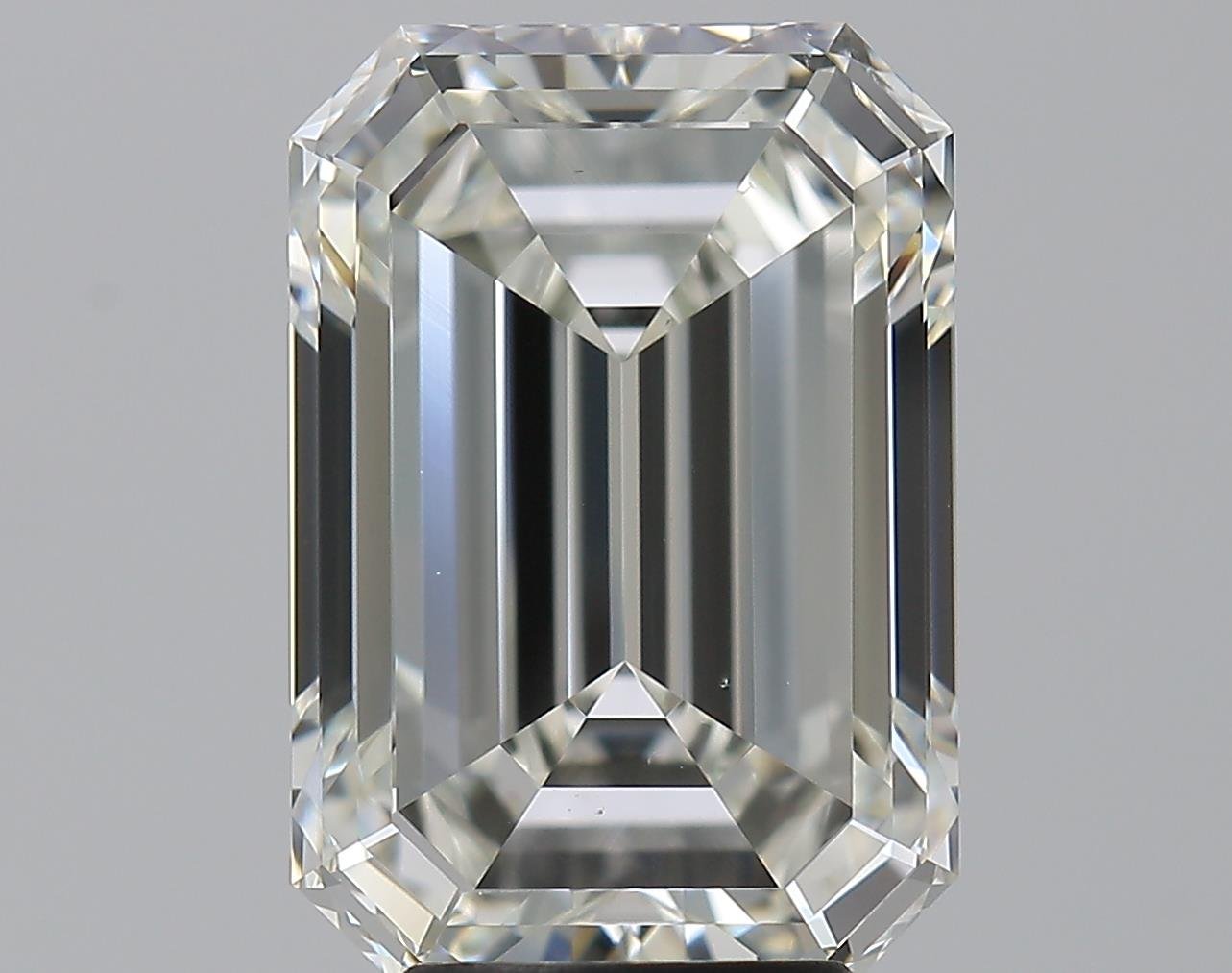 5.01ct J VS2 Rare Carat Ideal Cut Emerald Diamond