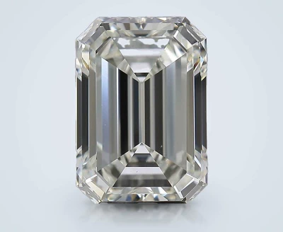 5.01ct J VS2 Rare Carat Ideal Cut Emerald Diamond