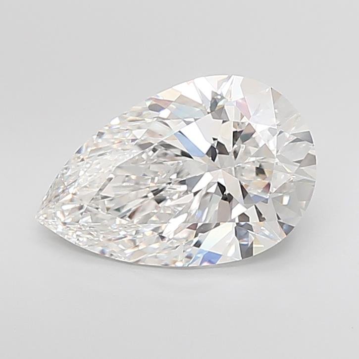 5.05ct F VVS2 Rare Carat Ideal Cut Pear Lab Grown Diamond