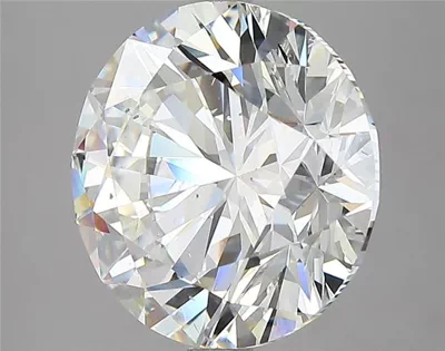 5.01ct F SI1 Rare Carat Ideal Cut Round Diamond