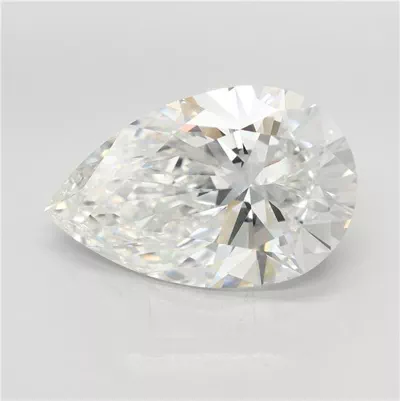 7.53ct F VVS2 Rare Carat Ideal Cut Pear Lab Grown Diamond