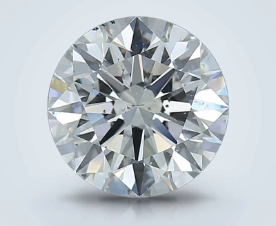 2.90ct F SI2 Rare Carat Ideal Cut Round Diamond