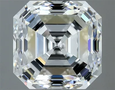 3.01ct H SI1 Very Good Cut Asscher Diamond
