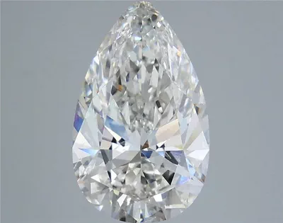 5.06ct H SI1 Rare Carat Ideal Cut Pear Lab Grown Diamond