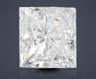 1.52ct F VVS2 Rare Carat Ideal Cut Princess Lab Grown Diamond