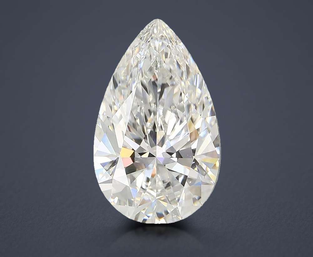 7.07ct E VVS2 Rare Carat Ideal Cut Pear Lab Grown Diamond
