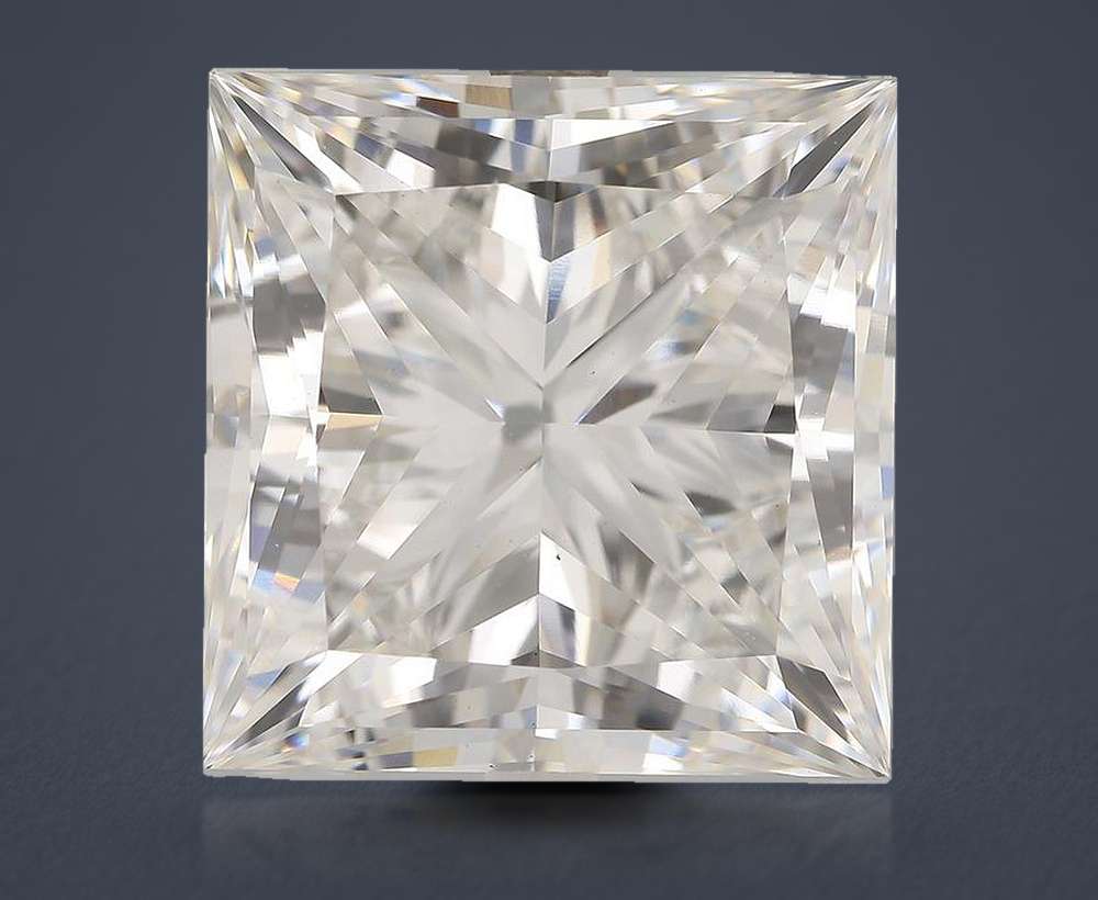 10.06ct F VS1 Rare Carat Ideal Cut Princess Lab Grown Diamond