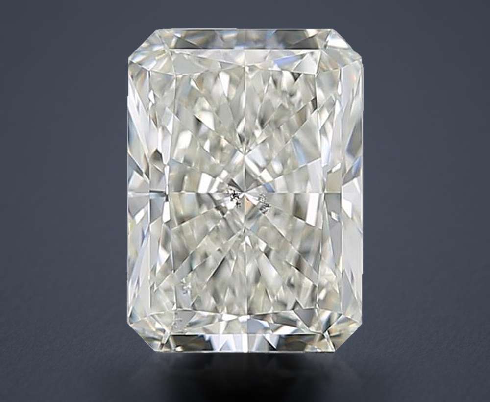 1.72ct J SI2 Rare Carat Ideal Cut Radiant Diamond