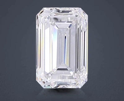 2.01ct D VVS2 Very Good Cut Emerald Lab Grown Diamond