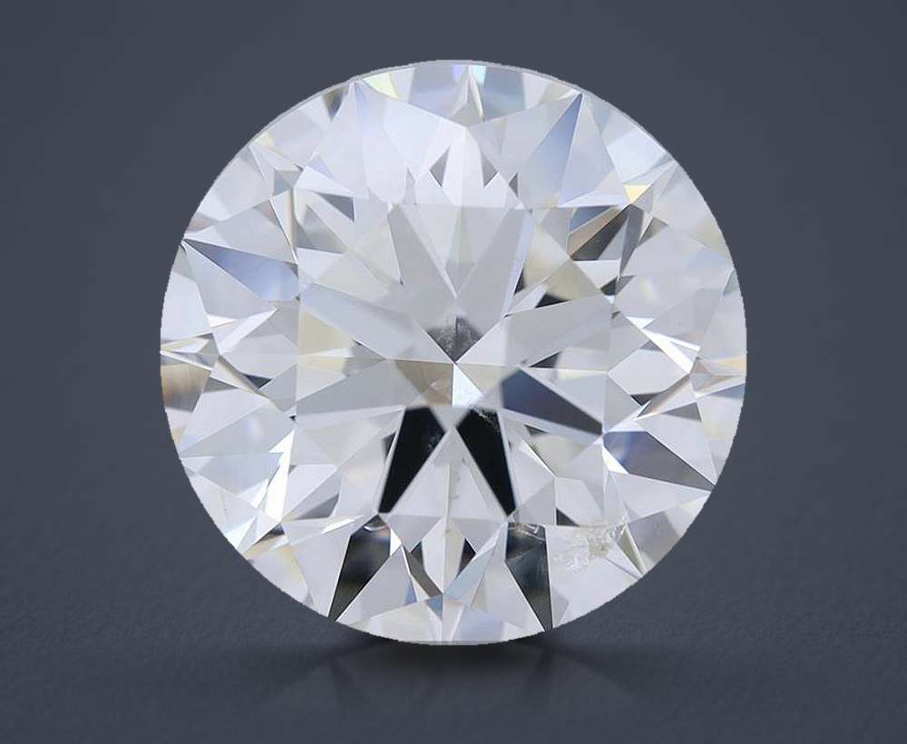 4.21ct H SI2 Rare Carat Ideal Cut Round Diamond