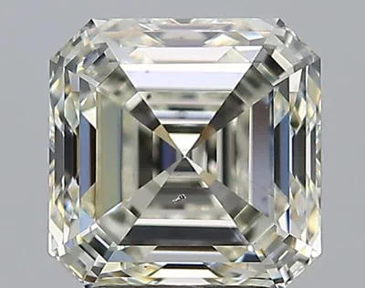 2.70ct K VS2 Rare Carat Ideal Cut Asscher Diamond