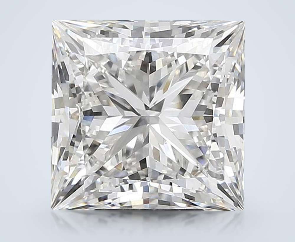 6.55ct G VS1 Rare Carat Ideal Cut Princess Lab Grown Diamond