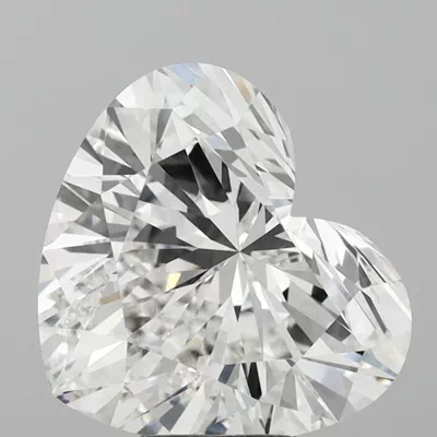 7.03ct F VVS2 Rare Carat Ideal Cut Heart Lab Grown Diamond