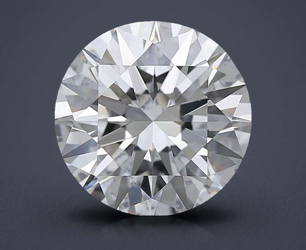 2.51ct F IF Rare Carat Ideal Cut Round Diamond