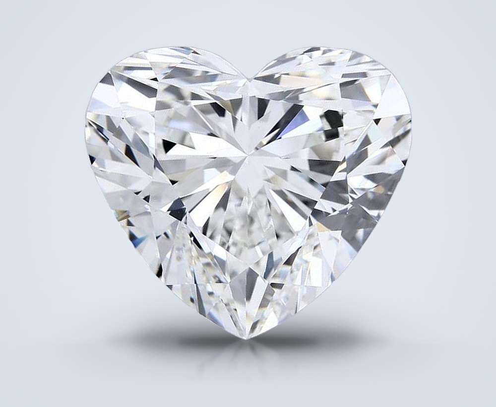 20.04ct G VVS2 Rare Carat Ideal Cut Heart Lab Grown Diamond