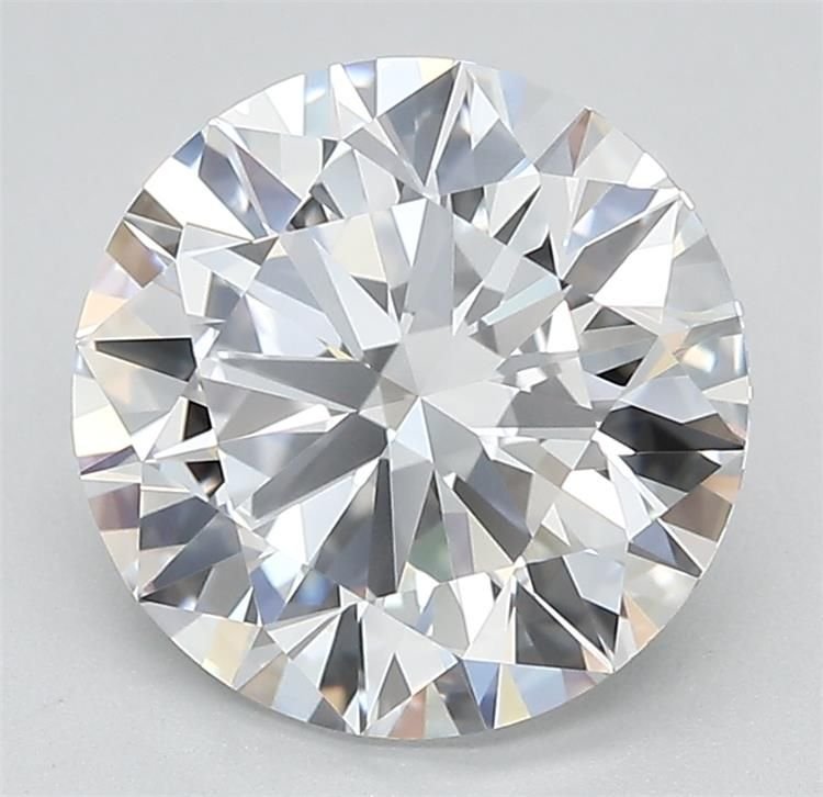 3.15ct D IF Rare Carat Ideal Cut Round Lab Grown Diamond