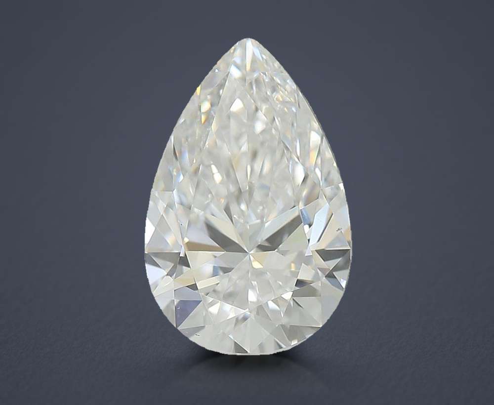 1.35ct D VS1 Rare Carat Ideal Cut Pear Lab Grown Diamond