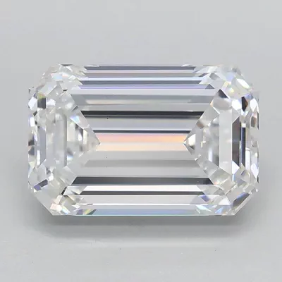 2.03ct D VS1 Rare Carat Ideal Cut Emerald Lab Grown Diamond