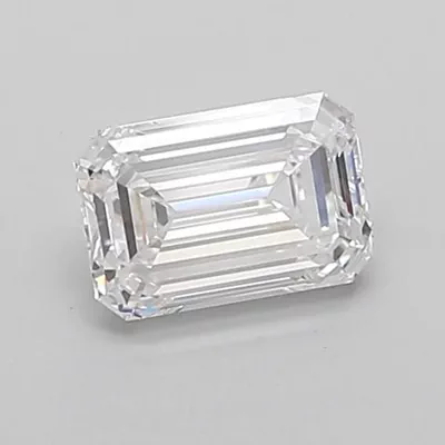 1.07ct D VVS1 Rare Carat Ideal Cut Emerald Lab Grown Diamond