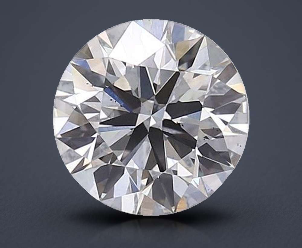 2.08ct H VS2 Rare Carat Ideal Cut Round Lab Grown Diamond