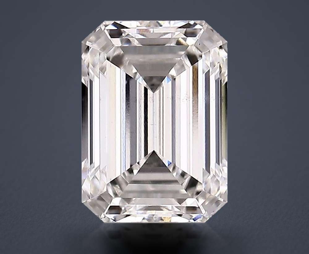2.36ct F VS2 Rare Carat Ideal Cut Emerald Lab Grown Diamond