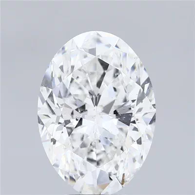 5.56ct F SI2 Rare Carat Ideal Cut Oval Diamond