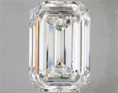 16.87ct F VVS2 Rare Carat Ideal Cut Emerald Lab Grown Diamond