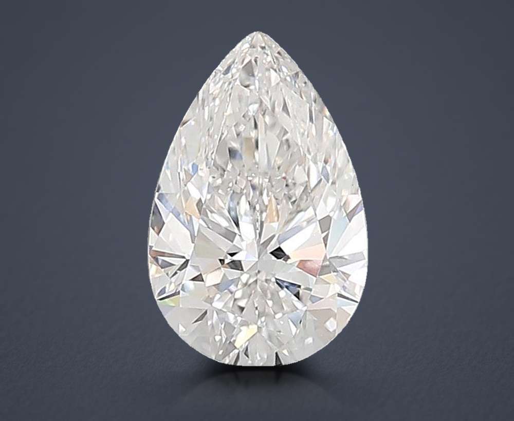 4.02ct E VS1 Rare Carat Ideal Cut Pear Lab Grown Diamond