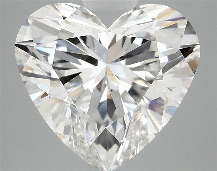 5.06ct F VS1 Rare Carat Ideal Cut Heart Lab Grown Diamond