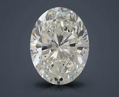 3.31ct I SI2 Rare Carat Ideal Cut Oval Diamond