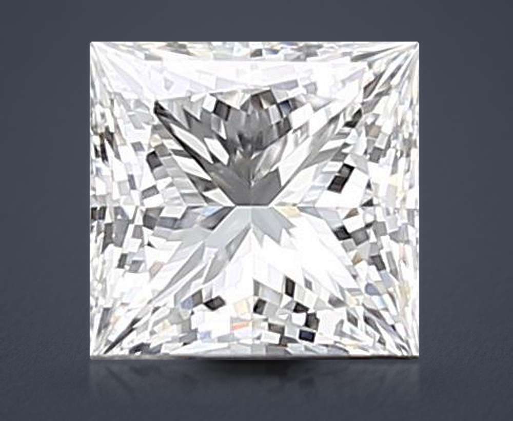 1.01ct D VVS2 Rare Carat Ideal Cut Princess Lab Grown Diamond