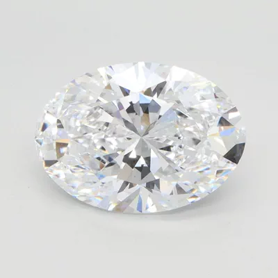 3.12ct D VVS2 Rare Carat Ideal Cut Oval Lab Grown Diamond
