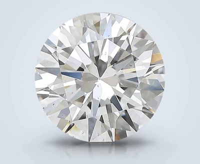 3.01ct F SI2 Rare Carat Ideal Cut Round Diamond