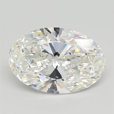 7.00ct F VVS2 Rare Carat Ideal Cut Oval Lab Grown Diamond