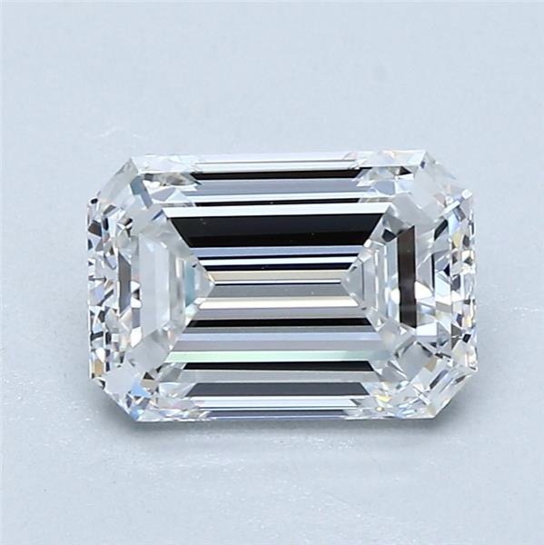 1.51ct E VVS2 Rare Carat Ideal Cut Emerald Diamond