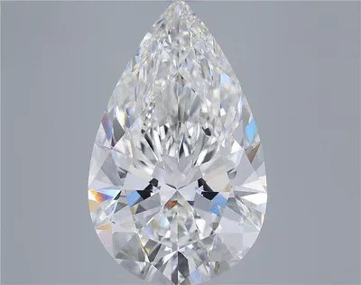 10.10ct F VVS2 Rare Carat Ideal Cut Pear Lab Grown Diamond