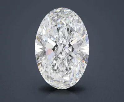 12.63ct F VS2 Rare Carat Ideal Cut Oval Lab Grown Diamond
