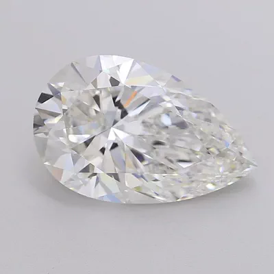 6.01ct F VS1 Rare Carat Ideal Cut Pear Lab Grown Diamond