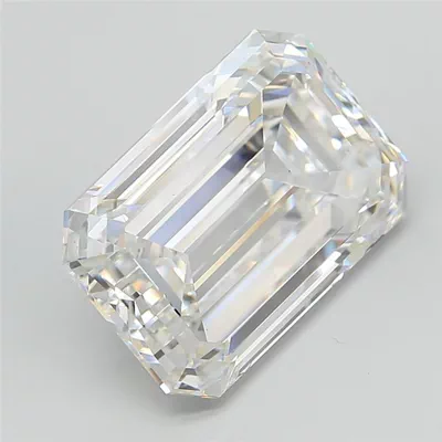 11.10ct F VS1 Rare Carat Ideal Cut Emerald Lab Grown Diamond